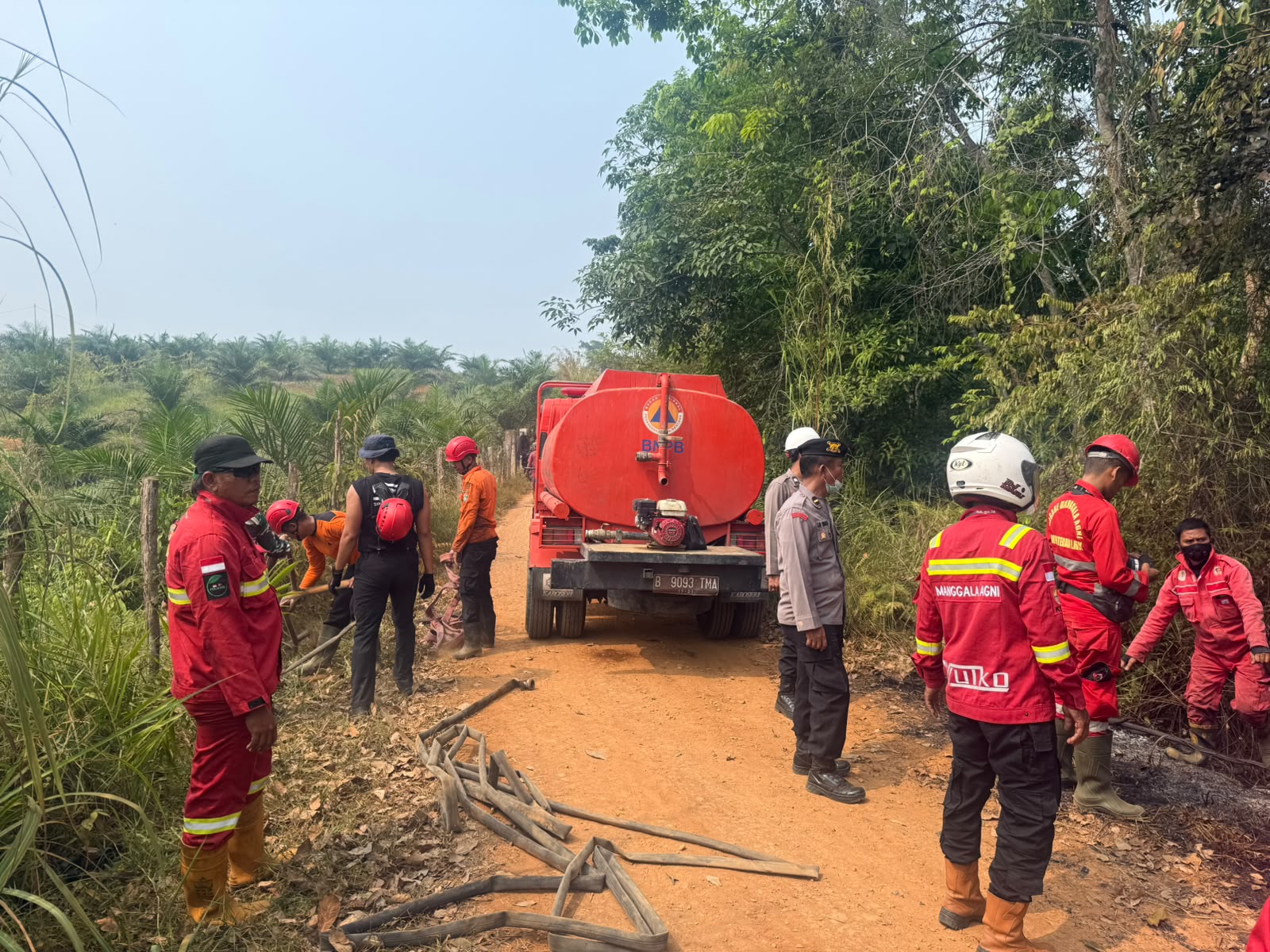 Hotspot Terdeteksi di Sarana Jaya,Lahan seluas 2 Hektar Milik warga Terbakar,Api sudah Padam